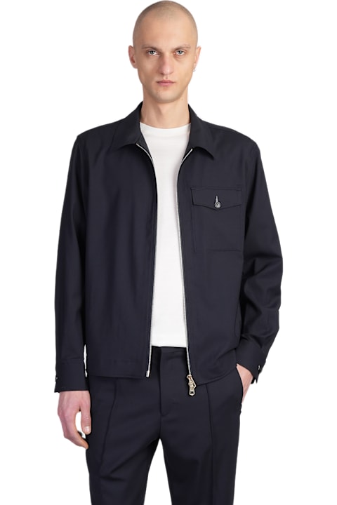 Paul Smith Coats & Jackets for Men Paul Smith Casual Jacket In Blue Wool