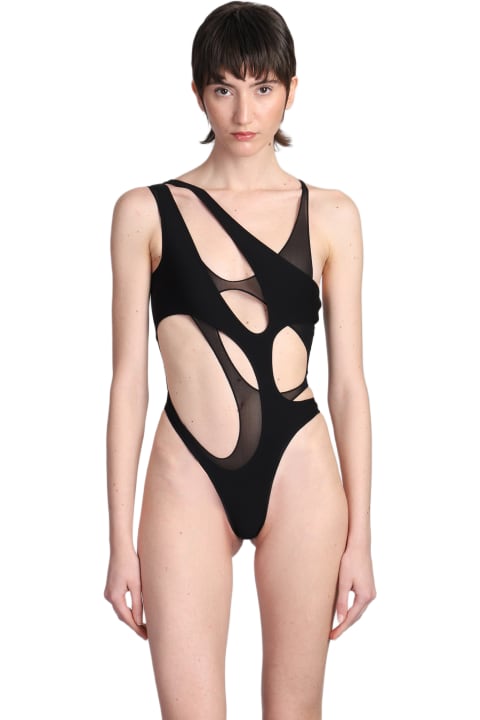 Mugler Swimwear for Women Mugler Beachwear In Black Polyamide