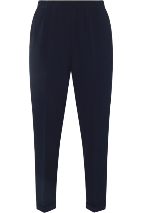 Antonelli Pants & Shorts for Women Antonelli Blue Cotton Pants