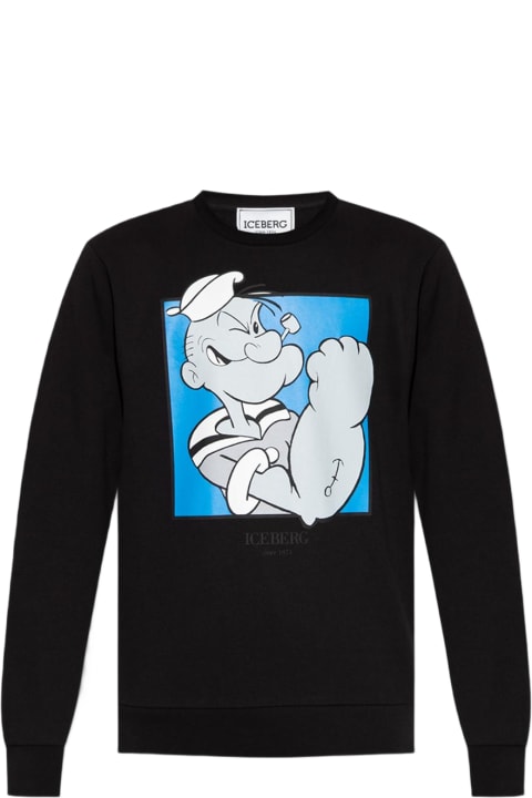 メンズ Icebergのフリース＆ラウンジウェア Iceberg Printed Sweatshirt