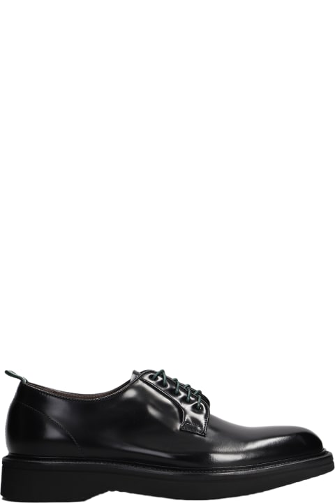 Green George for Women Green George Lace Up Shoes In Black Leather