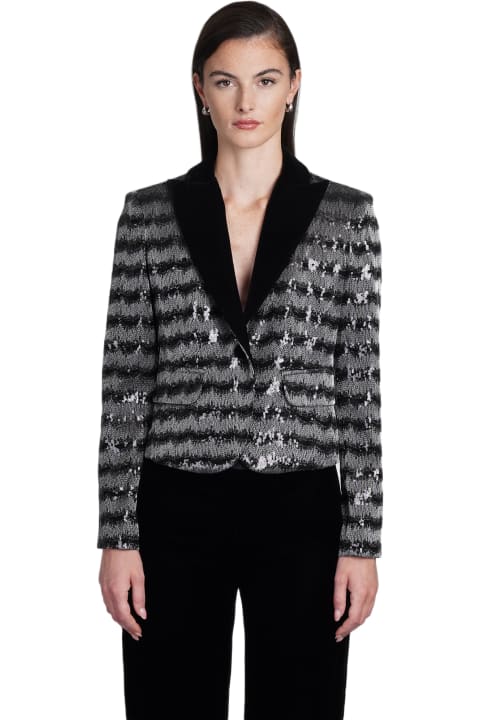 Fashion for Women Giorgio Armani Blazer In Grey Polyamide Giorgio Armani