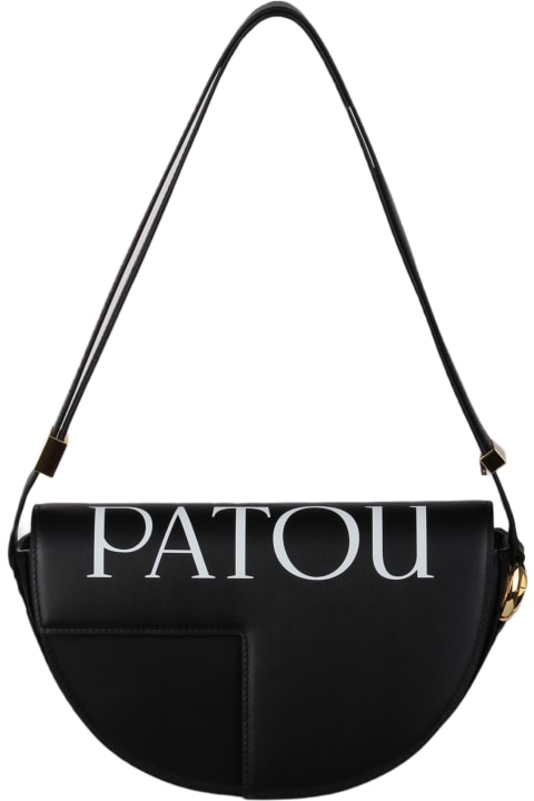 Patou for Women Patou Patou Logo-print Leather Bag