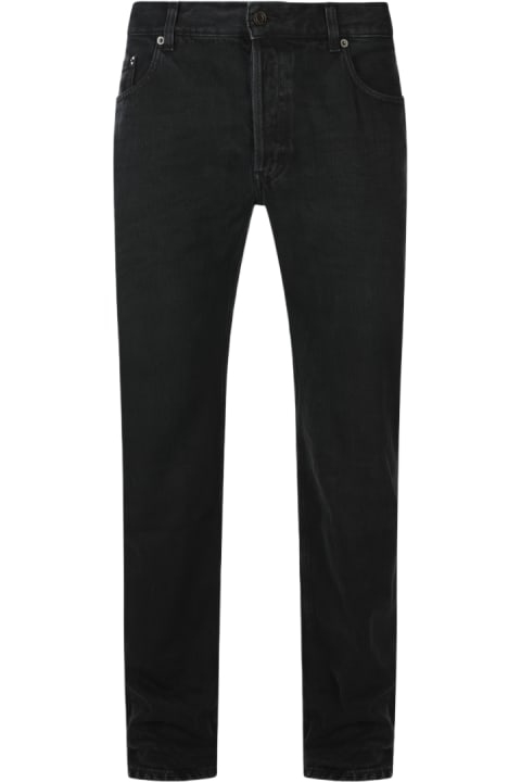 メンズのThe Denim Edit Saint Laurent Black Cotton Denim Jeans