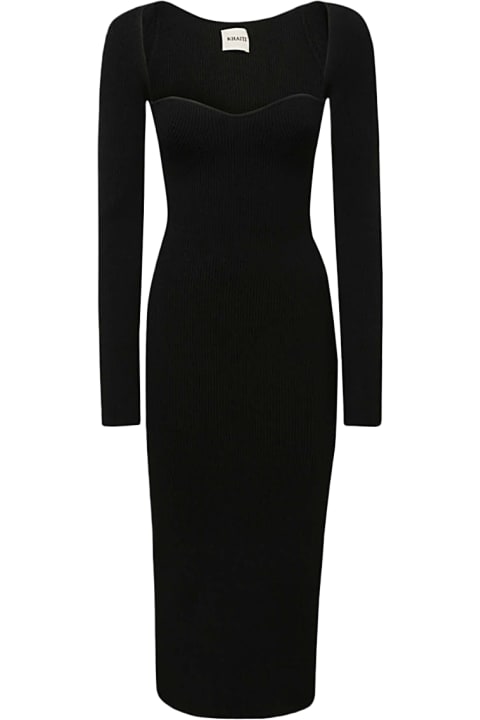 Fashion for Women Khaite Black Viscose Blend Beth Dress