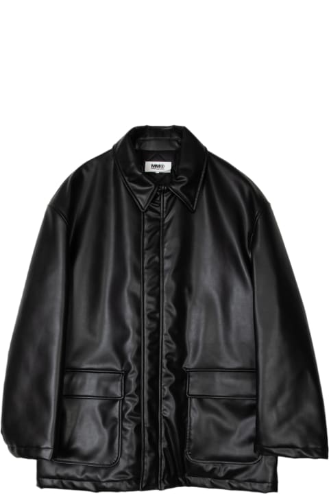 MM6 Maison Margiela Coats & Jackets for Women MM6 Maison Margiela Leather Car-coat