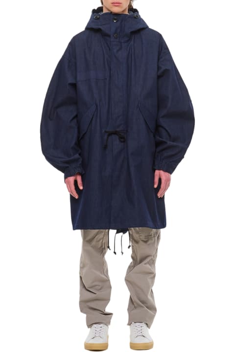 Junya Watanabe Coats & Jackets for Men Junya Watanabe Parka C.p. Company Nylon Coat