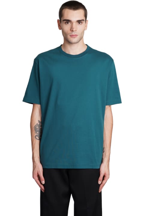 Topwear for Men Lanvin T-shirt In Green Cotton