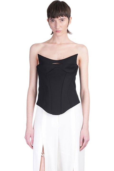 Mugler for Women Mugler Topwear In Black Viscose