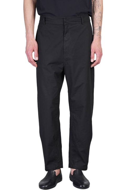 Mauro Grifoni Clothing for Men Mauro Grifoni Pants In Black Cotton