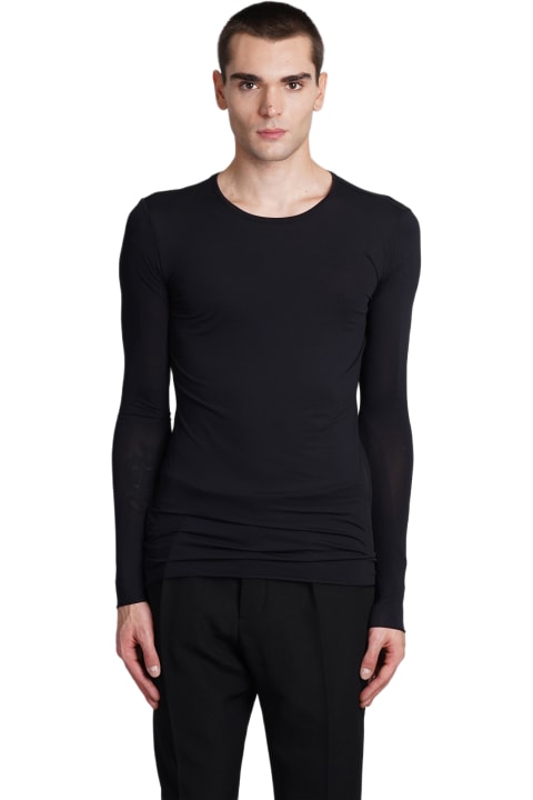 Sapio Sweaters for Men Sapio N22 Knitwear In Black Polyamide