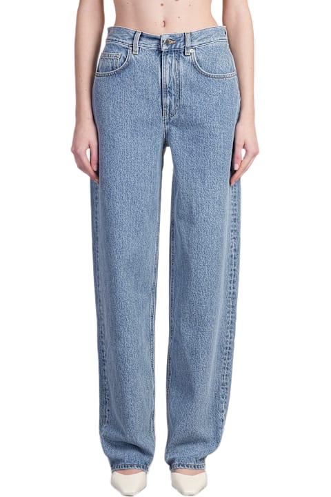 Loulou Studio Jeans for Women Loulou Studio Samur Jeans In Blue Cotton