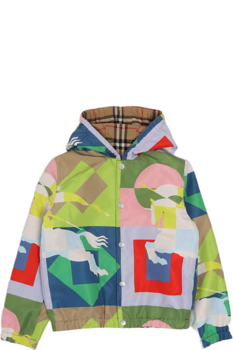 Burberry Coats & Jackets for Girls Burberry Mackenzie Raincoat