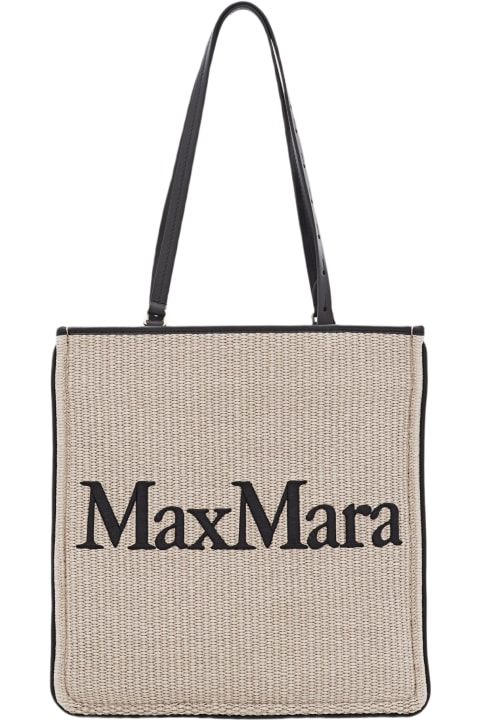 Max Mara Bags for Women Max Mara Raffia Easybag Shopping Bag
