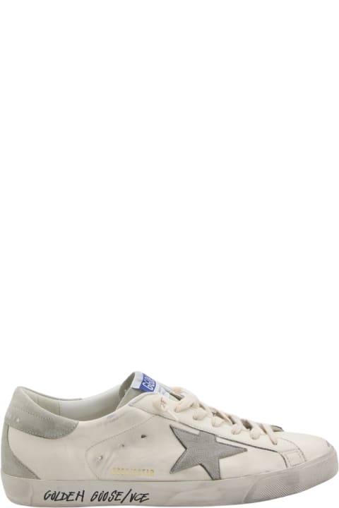 Fashion for Men Golden Goose White Leather Super Star Sneakers