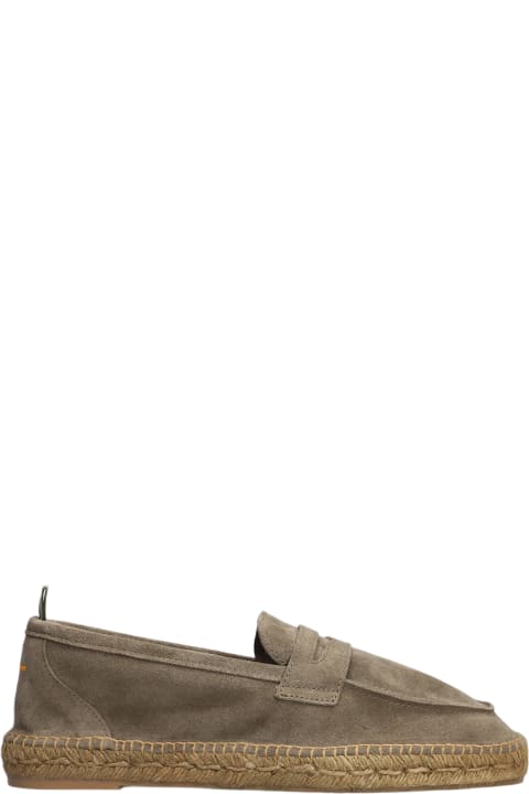 Castañer Loafers & Boat Shoes for Men Castañer Nacho T-186 Espadrilles In Taupe Suede