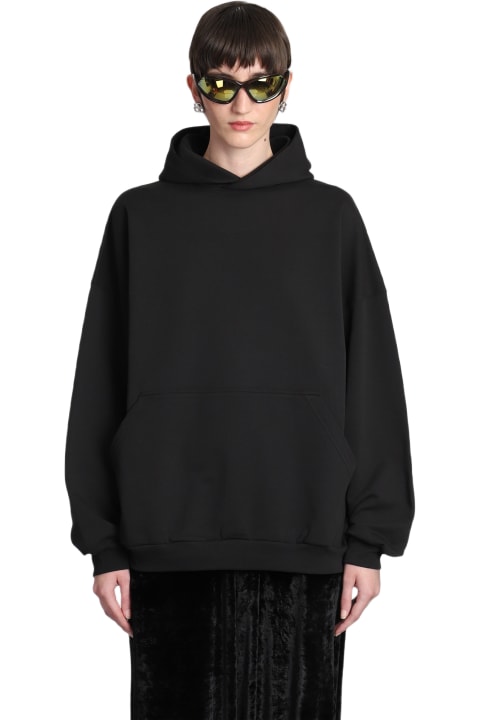 Balenciaga Women Balenciaga Sweatshirt In Black Cotton