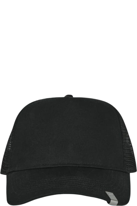 1017 ALYX 9SM Accessories for Women 1017 ALYX 9SM Lightercap Trucker Cap Black baseball cap with mesh at back - Lightercap Trucker Cap