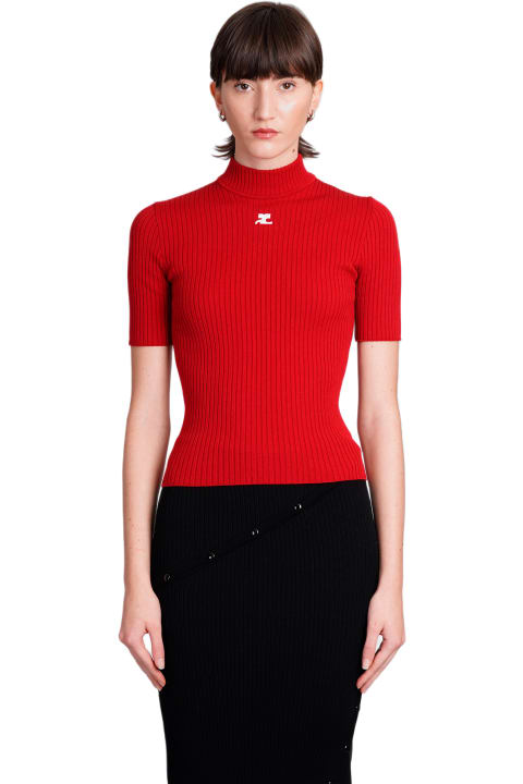 Fashion for Women Courrèges T-shirt In Red Viscose