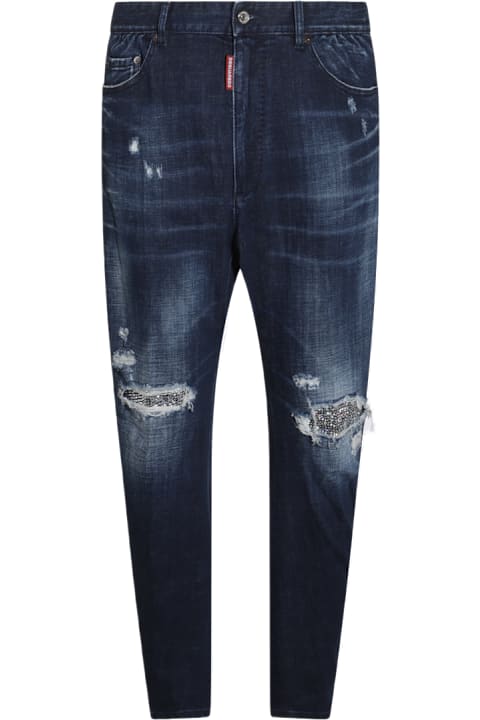 Dsquared2 Jeans for Men Dsquared2 Blue Cotton Jeans