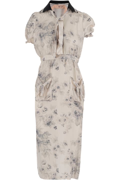 N.21 for Women N.21 Viscose Dress With Floral Pattern
