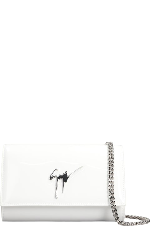 Luggage for Women Giuseppe Zanotti Cleopatra Clutch In White Leather
