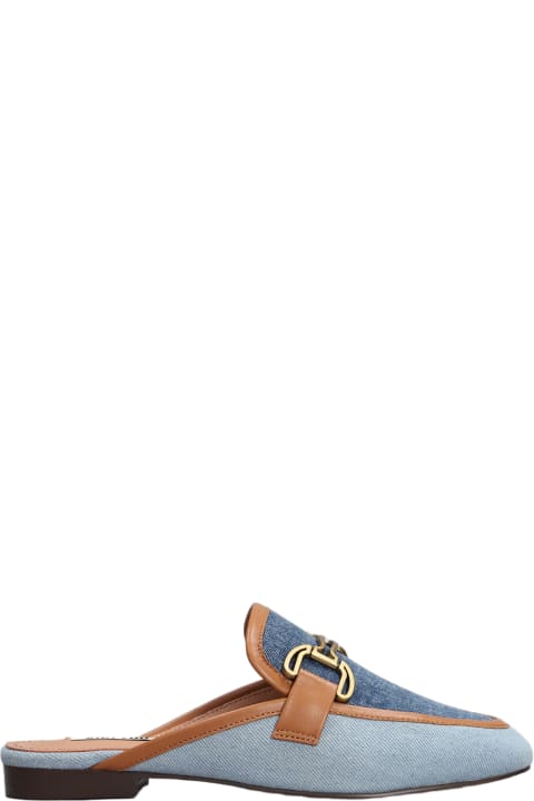 Sandals for Women Bibi Lou Vela Slipper Slipper-mule In Blue Canvas