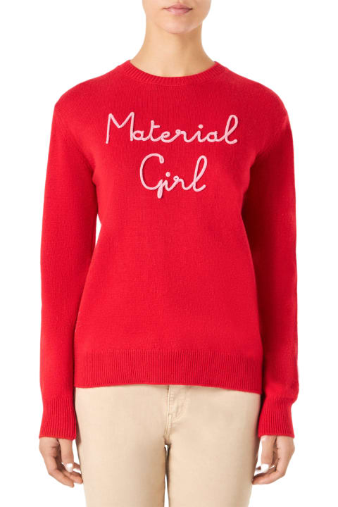 MC2 Saint Barth for Women MC2 Saint Barth Woman Sweater With Material Girl Embroidery | Niki Dj Special Edition