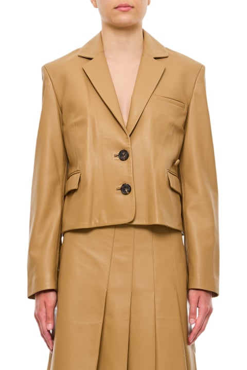 Clothing for Women Saks Potts Matteo Asymmetric Leather Blazer