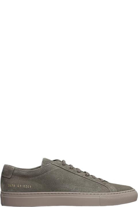 Common Projects for Men Common Projects Achilles Sneakers In Taupe Suede
