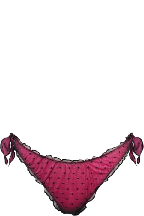 Fashion for Women MC2 Saint Barth Pink Swim Briefs With Tulle