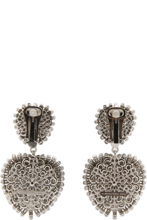 Alessandra Rich Earrings for Women Alessandra Rich Silver-tone Metal Earrings