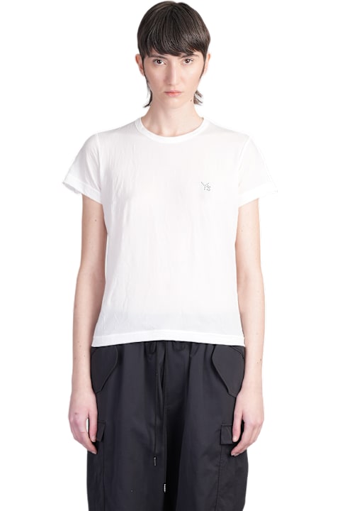 Yohji Yamamoto for Women Yohji Yamamoto T-shirt In White Nylon
