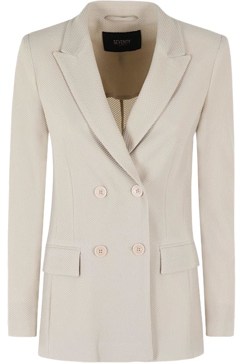 Seventy Clothing for Women Seventy Double-breasted Tailored Blazer