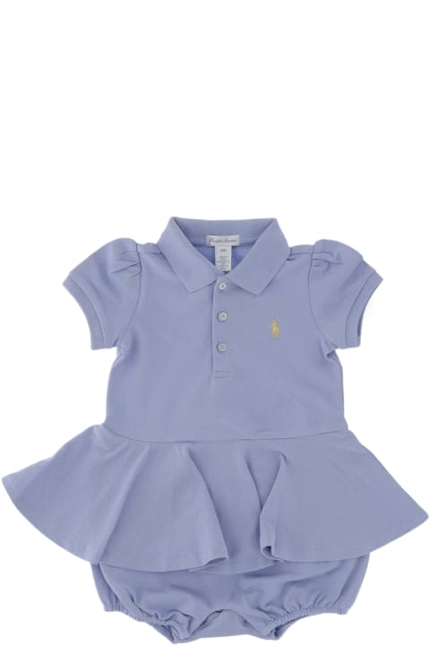 Dresses for Girls Polo Ralph Lauren Soft Stretch Cotton Sleepsuit