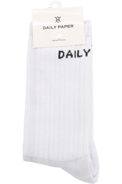 Daily Paper Underwear for Men Daily Paper White Cotton Socks