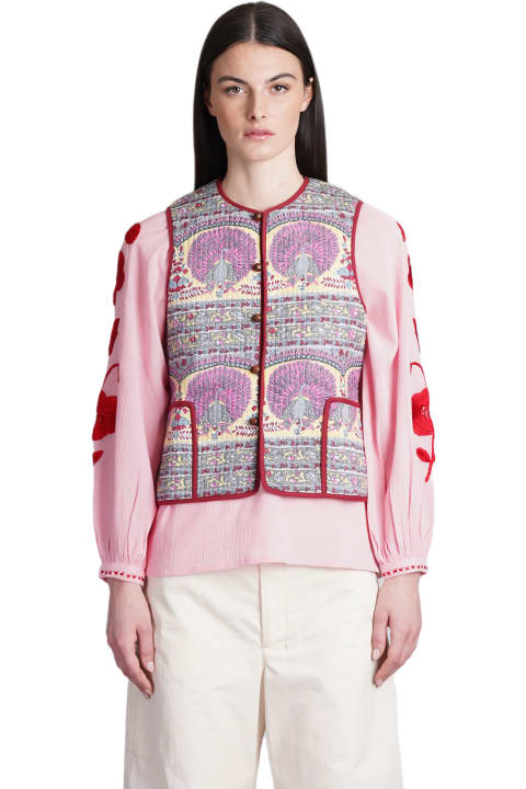 Antik Batik Coats & Jackets for Women Antik Batik Tala Vest In Multicolor Cotton