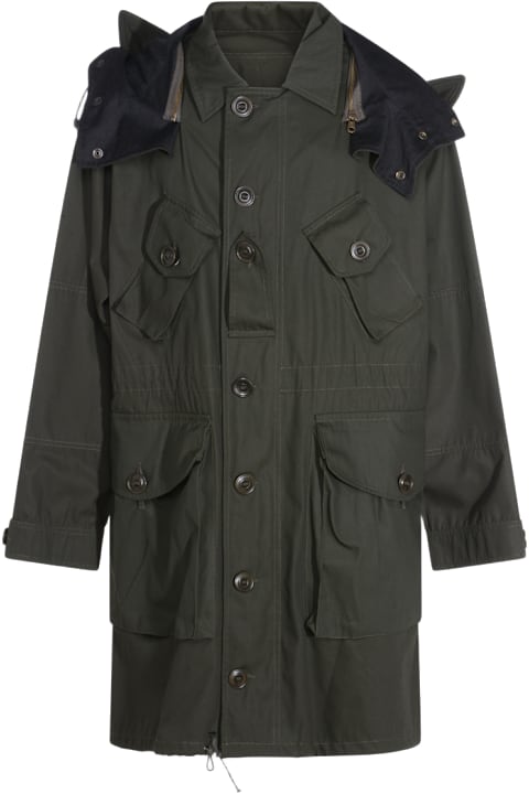 Homeware Maison Margiela Dark Green Cotton Coat