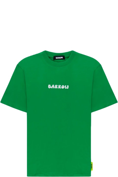 Barrow for Men Barrow Jersey T-shirt Unisex Emerald green t-shirt with front logo and back graphic print