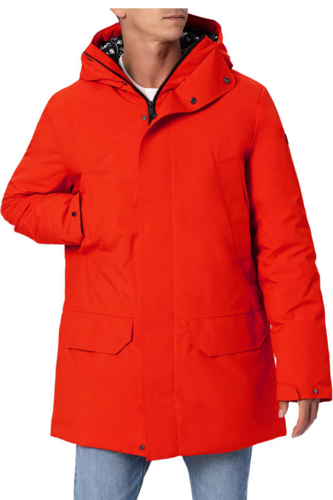 MC2 Saint Barth for Kids MC2 Saint Barth Man Hooded Parka Jacket Voyager With Bandanna Lining