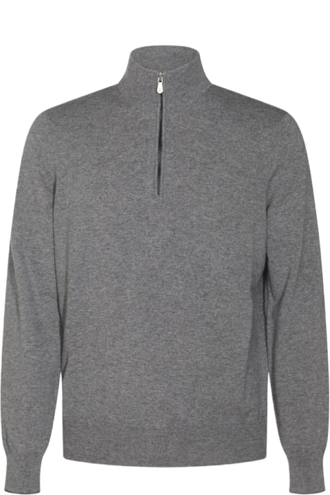 Brunello Cucinelli Sweaters for Men Brunello Cucinelli Grey Wool Knitwear