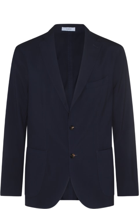 Coats & Jackets for Men Boglioli Blue Wool Blazer