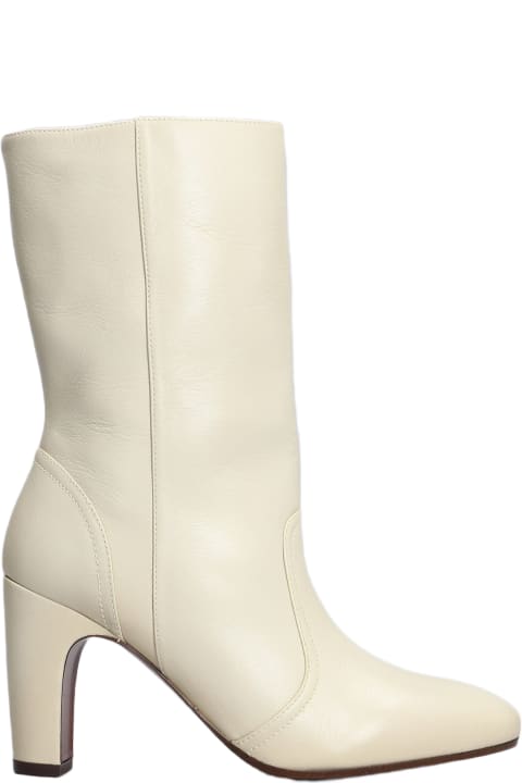 Chie Mihara Shoes for Women Chie Mihara Eyta High Heels Boots In Beige Leather