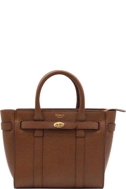 ウィメンズ新着アイテム Mulberry Brown Leather Bayswater Handle Bag