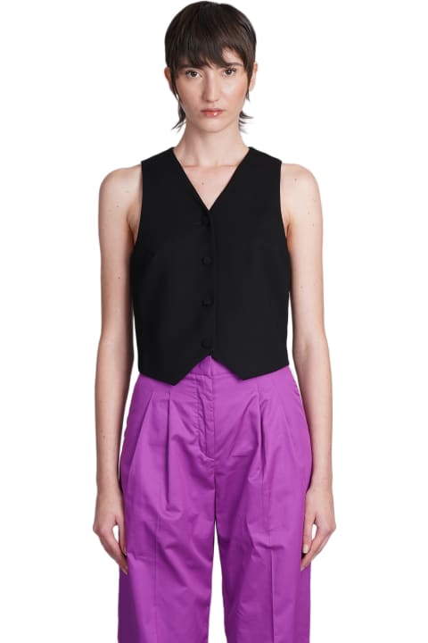 Fashion for Women The Andamane Pauline Vest In Black Polyester