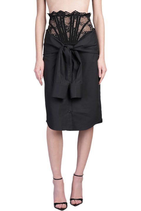 Giuseppe di Morabito for Women Giuseppe di Morabito Skirt In Black Cotton