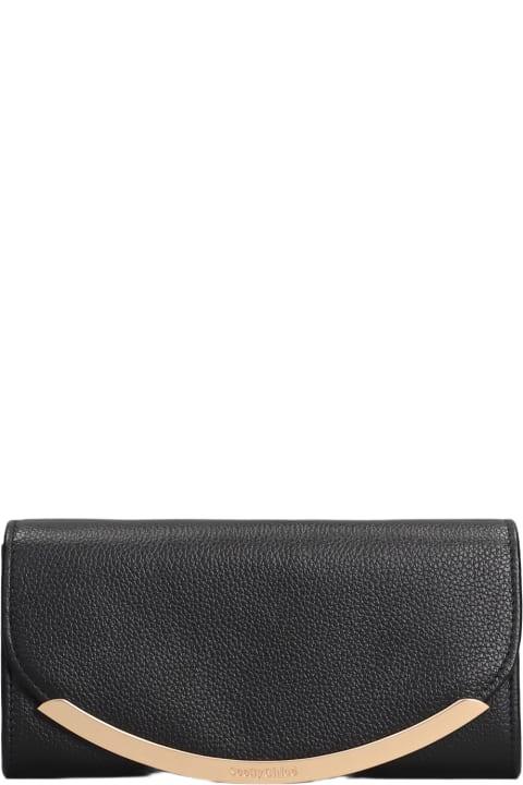 ウィメンズ See by Chloéの財布 See by Chloé Lizzie Wallet In Black Leather