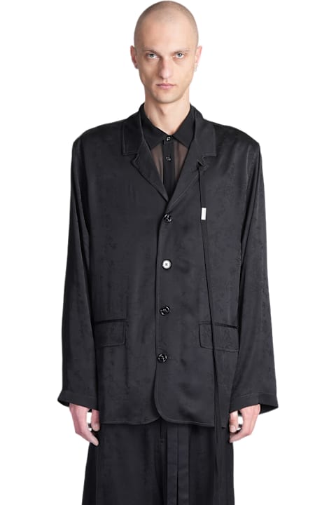Ann Demeulemeester for Men Ann Demeulemeester Nilas Blazer In Black Viscose