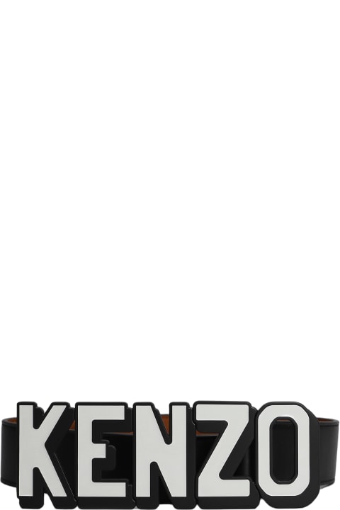 Accessories Sale for Men Kenzo Belts In Black Leather