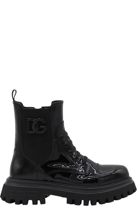 Homeware Dolce 
Gabbana Black Leather Boots